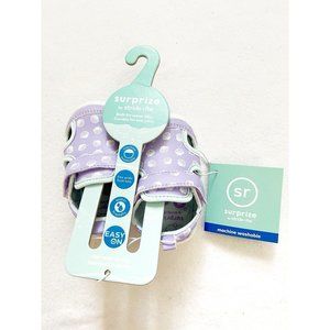 Surprize By Stride Rite Newborn Girls Shell Print Sandal, Purple, 3M
